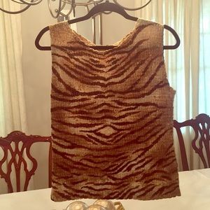 Animal print top